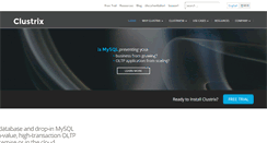 Desktop Screenshot of clustrix.com